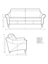 John Lewis Camber Large 3 Seater Leather Sofa, Dark Leg - thumbnail 2