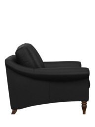 John Lewis Camber Large 3 Seater Leather Sofa, Dark Leg - thumbnail 3