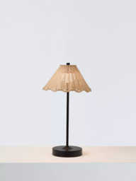 John Lewis Nellie Rechargeable Portable Rattan Indoor/Outdoor Table Lamp