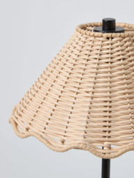 John Lewis Nellie Rechargeable Portable Rattan Indoor/Outdoor Table Lamp - thumbnail 4