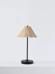 John Lewis Nellie Rechargeable Portable Rattan Indoor/Outdoor Table Lamp - thumbnail 3