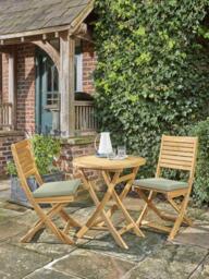 KETTLER Hampton Bistro Garden Chair Cushions, Set of 2, Sage - thumbnail 3