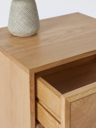 John Lewis Estate 2 Drawer Bedside Table, Natural - thumbnail 4