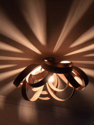 Tom Raffield Skipper Semi Flush Ceiling Light, Dia.59cm - thumbnail 2