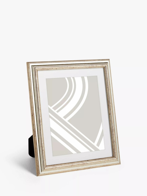 John Lewis Ribbed Photo Frame & Mount, Champagne - image 1