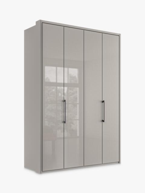 John Lewis Osaka 1.5m Bi-Fold Wardrobe with 4 Glass Doors - image 1