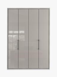 John Lewis Osaka 1.5m Bi-Fold Wardrobe with 4 Glass Doors - thumbnail 4