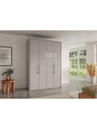 John Lewis Osaka 1.5m Bi-Fold Wardrobe with 4 Glass Doors - thumbnail 2