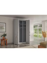John Lewis Osaka 1.5m Bi-Fold Wardrobe with 4 Glass Doors - thumbnail 3