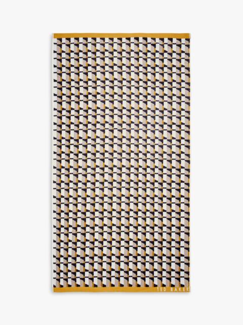Ted Baker Geo Stripe Towels, Gold - image 1