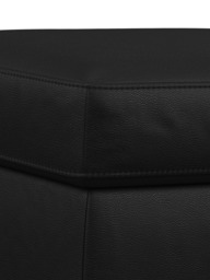John Lewis Camden Leather Storage Footstool, Light Leg - thumbnail 6