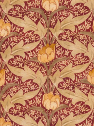 GP & J Baker Tulip & Jasmine Made to Measure Curtains or Roman Blind, Red/Ochre