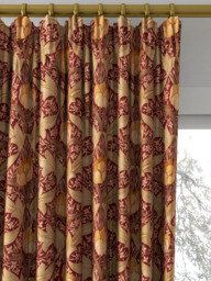 GP & J Baker Tulip & Jasmine Made to Measure Curtains or Roman Blind, Red/Ochre - thumbnail 2