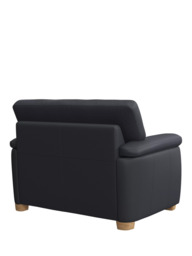 John Lewis Leather Loveseat, Light Leg - thumbnail 4