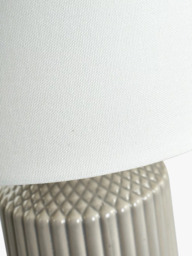 Pacific Meribel Glazed Ceramic Table Lamp, Grey - thumbnail 5