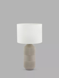 Pacific Meribel Glazed Ceramic Table Lamp, Grey