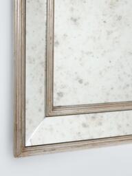 John Lewis Antique Bevel Glass Rectangular Wall Mirror, 90 x 60cm, Country Silver - thumbnail 2