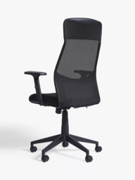 John Lewis Inset Office Chair, Black - thumbnail 4