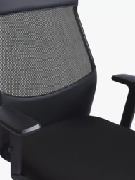 John Lewis Inset Office Chair, Black - thumbnail 6