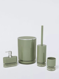 John Lewis Block Stripe Bathroom Bin - thumbnail 3
