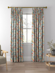 Harlequin Verdaccio Made to Measure Curtains or Roman Blind, Coral/Maize/Cornflower - thumbnail 5