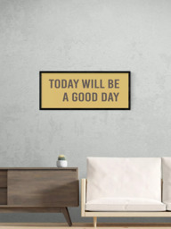 EAST END PRINTS Violet Studio 'Today Will Be A Good Day' Framed Print, 43.4 x 103.4cm - thumbnail 2