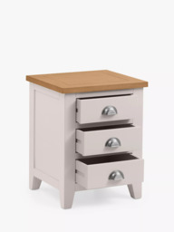 Julian Bowen Richmond 3 Drawer Bedside Table, Grey - thumbnail 3