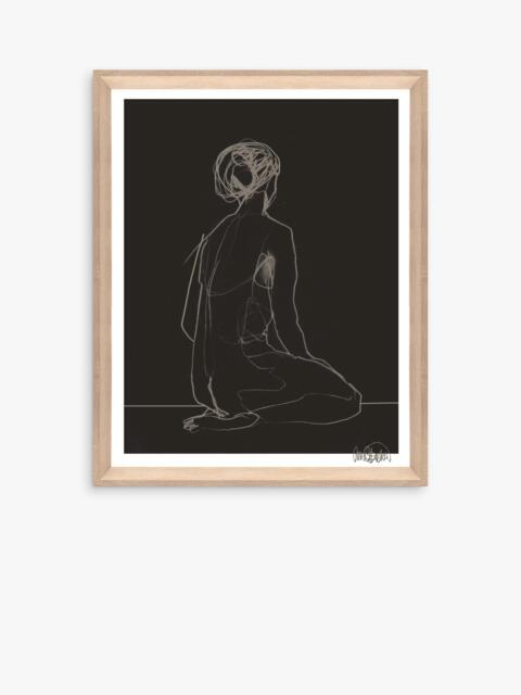 Brookpace Lascelles Anna Bulow 'Flow' Limited Edition Framed Print & Mount, 75 x 55cm, Black - image 1