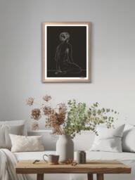 Brookpace Lascelles Anna Bulow 'Flow' Limited Edition Framed Print & Mount, 75 x 55cm, Black - thumbnail 3