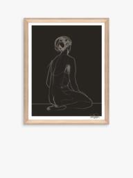 Brookpace Lascelles Anna Bulow 'Flow' Limited Edition Framed Print & Mount, 75 x 55cm, Black