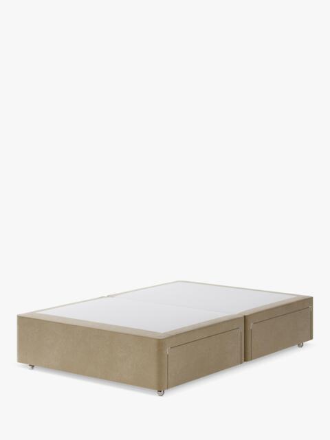 Hypnos Non-Sprung Upholstered 4 Drawer Divan Base, Small Double - image 1