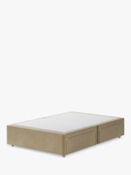 Hypnos Non-Sprung Upholstered 4 Drawer Divan Base, Small Double