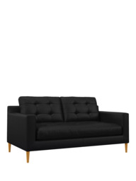 John Lewis Draper II Medium 2 Seater Leather Sofa, Light Leg - thumbnail 1