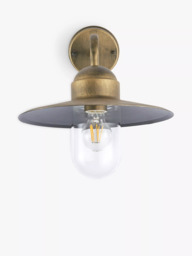 John Lewis Hayle Outdoor Wall Light, Gold - thumbnail 3
