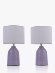 Laura Ashley Penny Ceramic Base Table Lamp, Set of 2 - thumbnail 3
