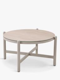 Pacific Martic 2-Seater Round Garden Bistro Coffee Table & Chairs Set, Natural - thumbnail 5