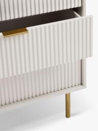 West Elm Quinn 5 Drawer Chest, Haze/Antique Brass - thumbnail 3