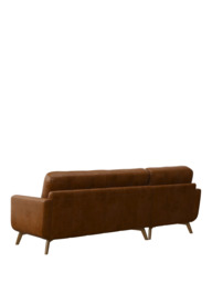 John Lewis Barbican LHF Chaise Leather Sofa, Light Leg - thumbnail 4