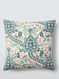 Morris & Co. Persian Tulip Cushion, Teal