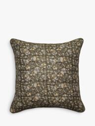 OKA Pattiyan Cushion, Dark Seafoam/Hemp - thumbnail 1
