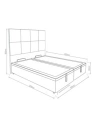 Hypnos Non-Sprung Upholstered Ottoman Storage Divan Base, Super King Size - thumbnail 4
