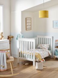 John Lewis Oh My Darling Rainbow Print Toddler Pure Cotton Duvet Cover and Pillowcase Set, Cotbed (120 x 140cm) - thumbnail 2