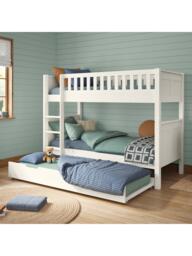 Stompa Arven Bunk Bed with Open Trundle, White - thumbnail 2