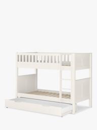 Stompa Arven Bunk Bed with Open Trundle, White - thumbnail 1