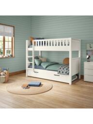 Stompa Arven Bunk Bed with Open Trundle, White - thumbnail 4