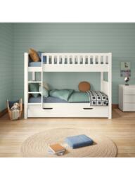 Stompa Arven Bunk Bed with Open Trundle, White - thumbnail 6
