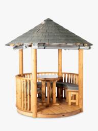 Breeze House Oasis Signature Slate Effect Tile Roof Circular Gazebo, FSC-Certified (Scandinavian Redwood) - thumbnail 3