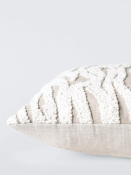Harlequin x Henry Holland Marble Wave Cushion, Porcelain - thumbnail 4