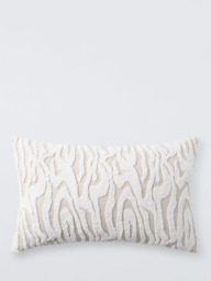 Harlequin x Henry Holland Marble Wave Cushion, Porcelain - thumbnail 1