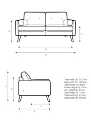 G Plan Vintage The Sixty Five Medium 2 Seater Leather Sofa - thumbnail 2